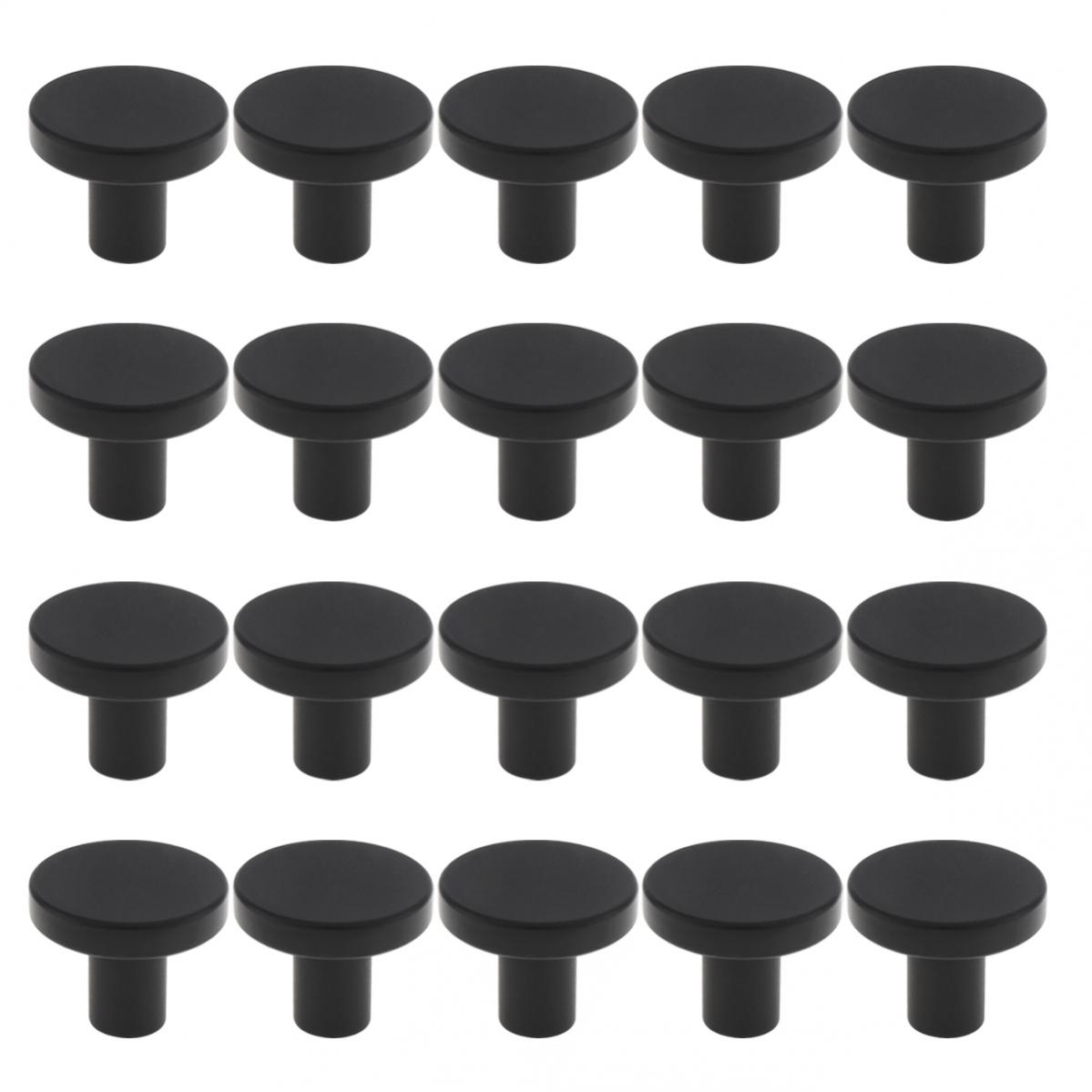 Furniture Hardware Supplies - 20Pcs Round Kitchen Cabinet Knobs Solid