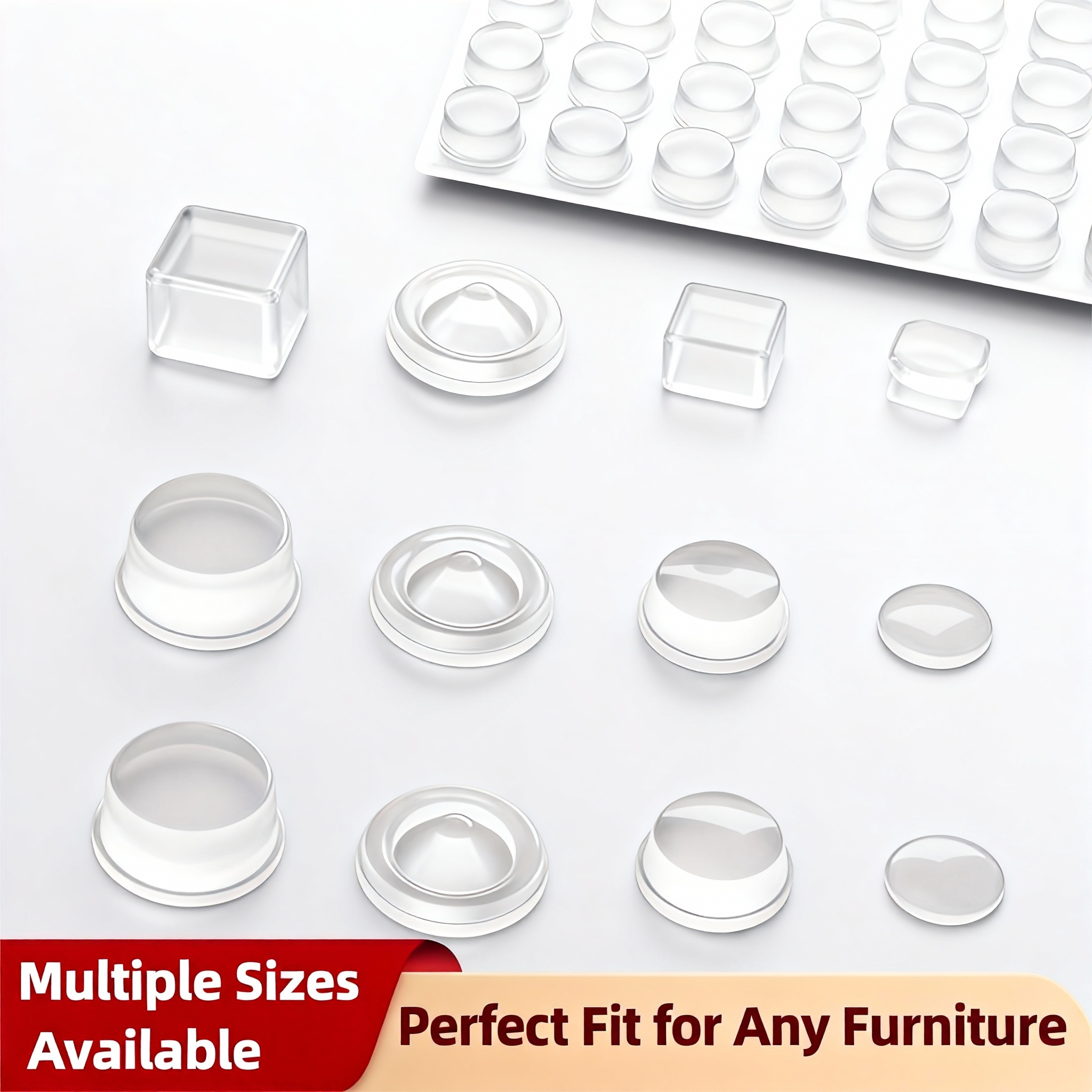 Furniture Hardware Supplies - Silicone cabinet bumpers Rubber Damper Buffer