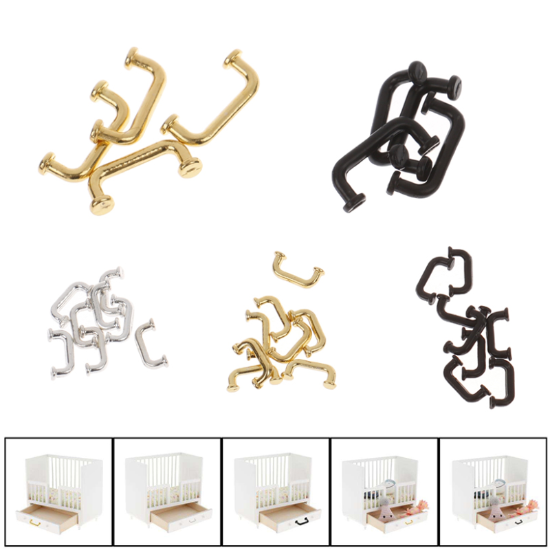 Furniture Hardware Supplies - 1:12 Miniature 4/8pcs Door Cabinet Closet