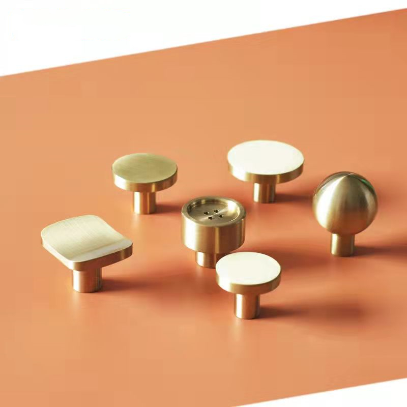 Furniture Hardware Supplies - Modern Solid Brass Cabinet Kitchen Knobs