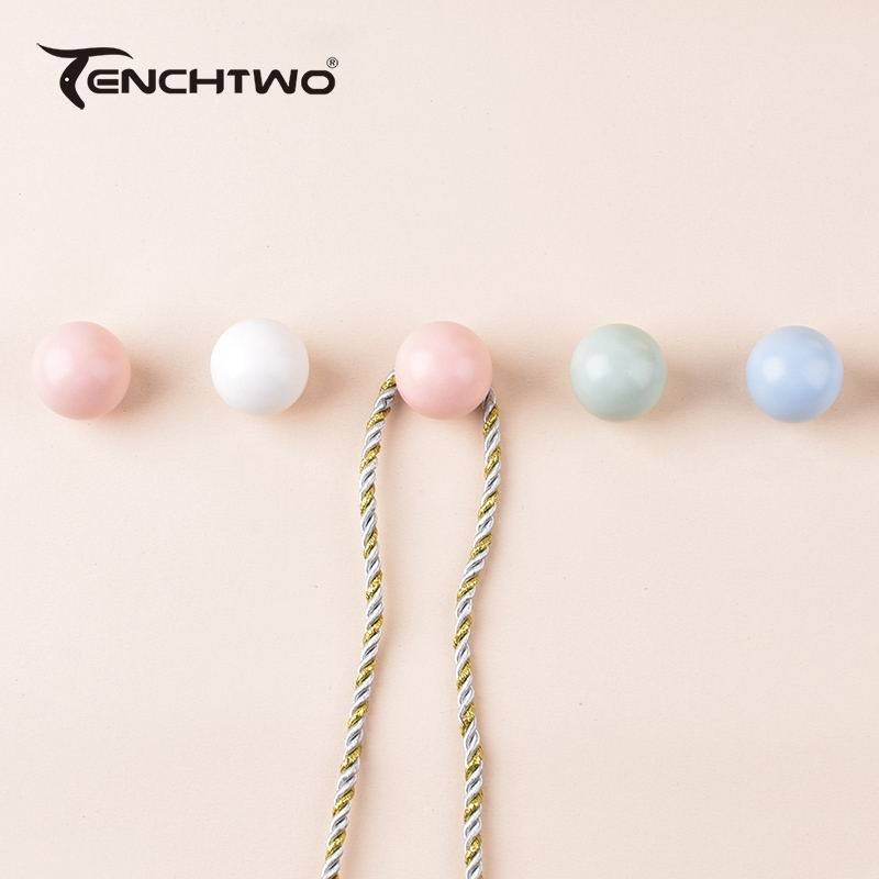 Round Ceramic Hook Clothes Han - Furniture Hardware Supplies 리뷰 및 가격