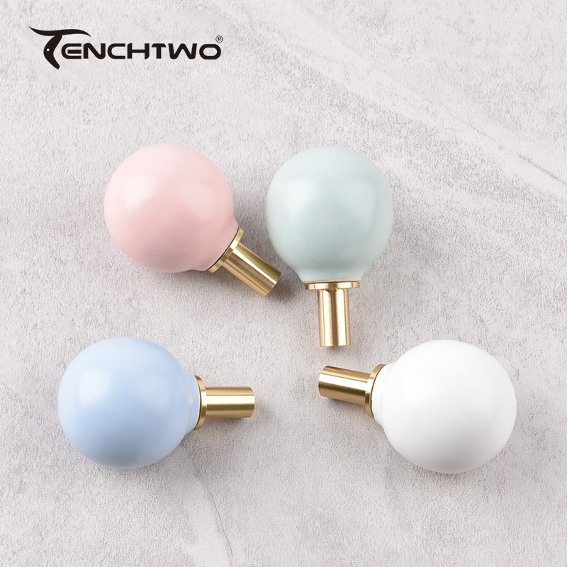 Round Ceramic Hook Clothes Han - Furniture Hardware Supplies 리뷰 및 가격