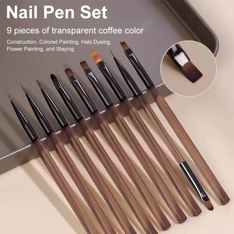 9PCS UV Gel Nail Brush Liner D - Furniture Hardware Nails 리뷰 및 가격