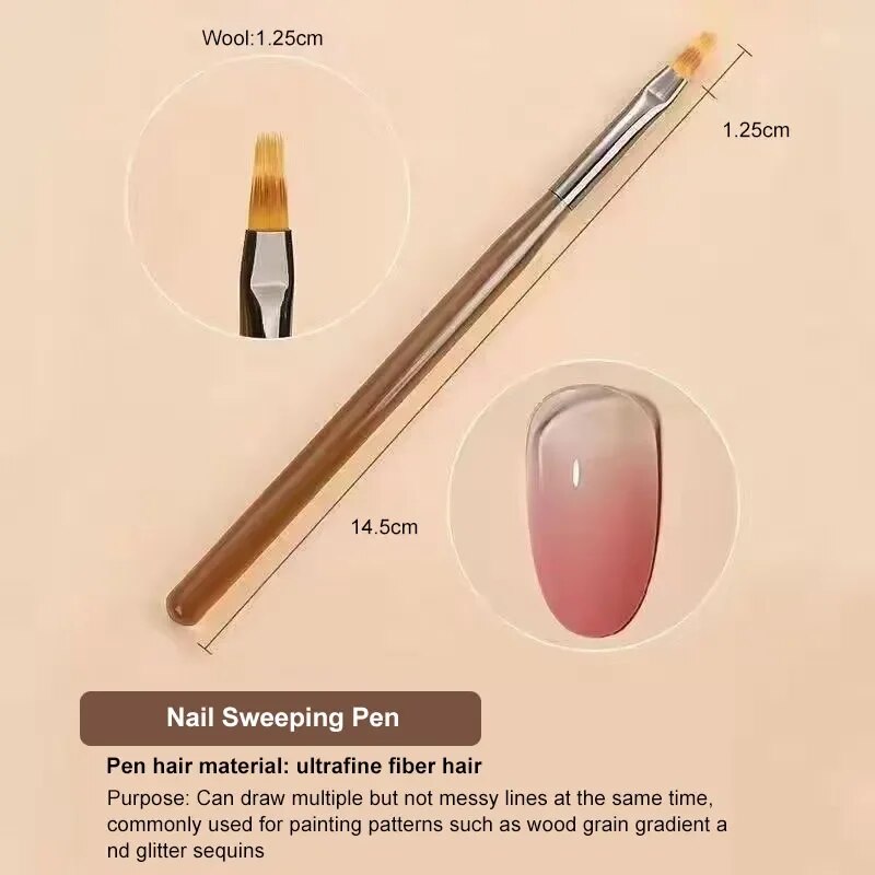 9PCS UV Gel Nail Brush Liner D - Furniture Hardware Nails 리뷰 및 가격