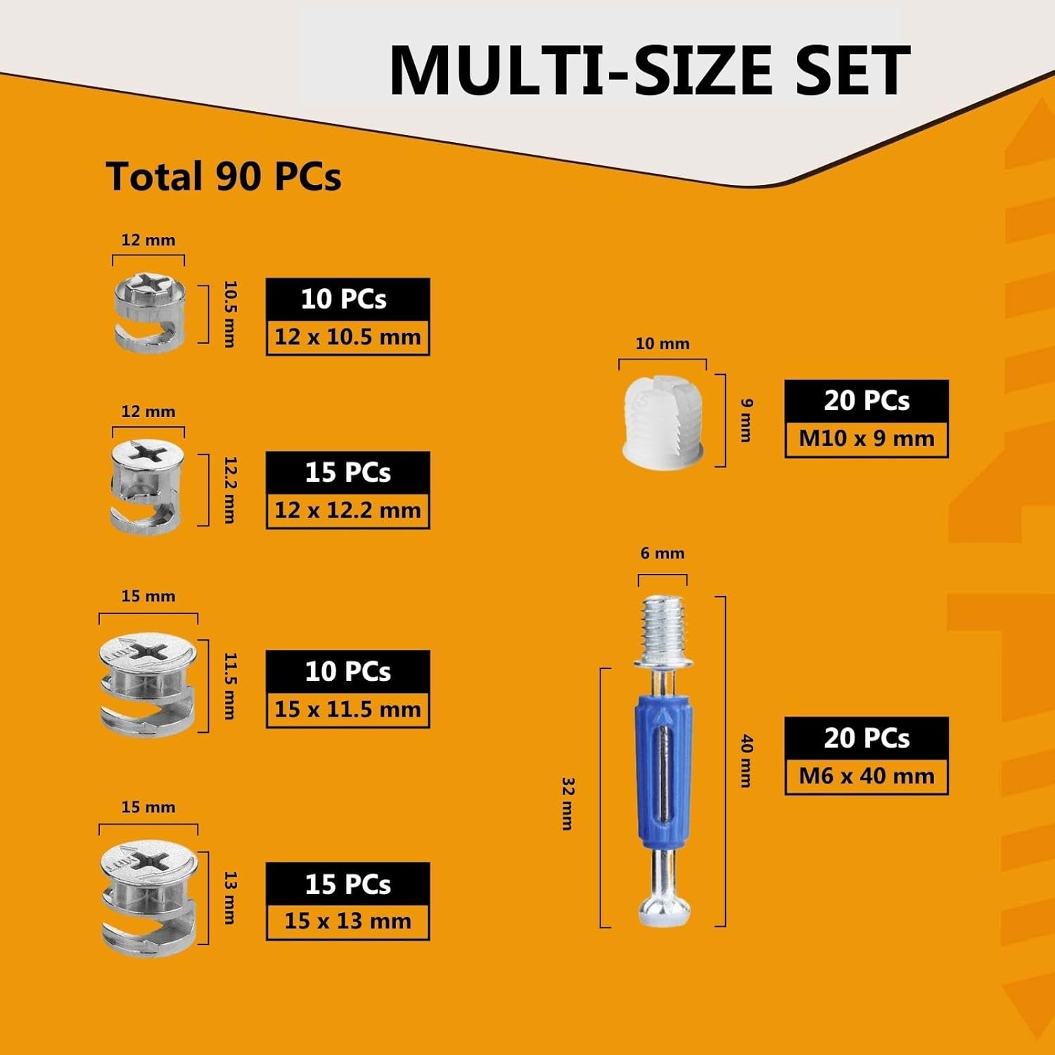90 Pcs Furniture Cam Locks wit - Furniture Hardware Images 리뷰 및 가격