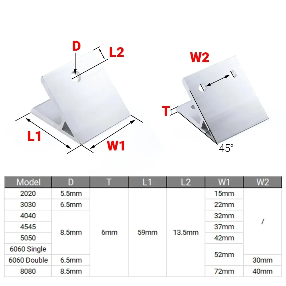 4Pcs 45 Degree Angle Corner Br - Joint Connector Bracket 리뷰 및 가격