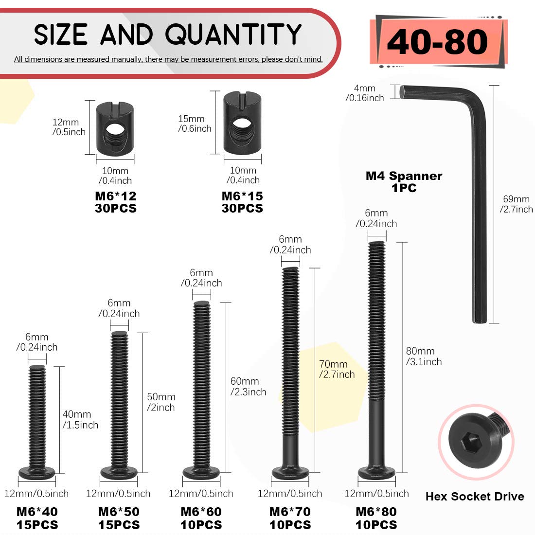 M6 Hex Socket Head Screws Bolt - Furniture Hardware Images 리뷰 및 가격