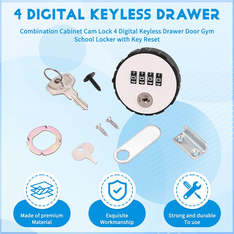 Combination Cabinet Cam Lock 4 - Cabinet Lock Key 리뷰 및 가격