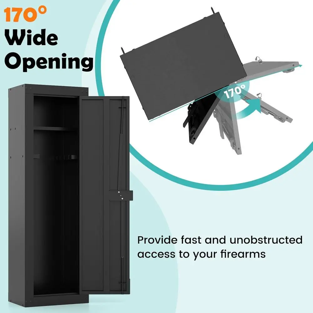 Long Gun Cabinet with Storage, - Cabinet Lock Key 리뷰 및 가격