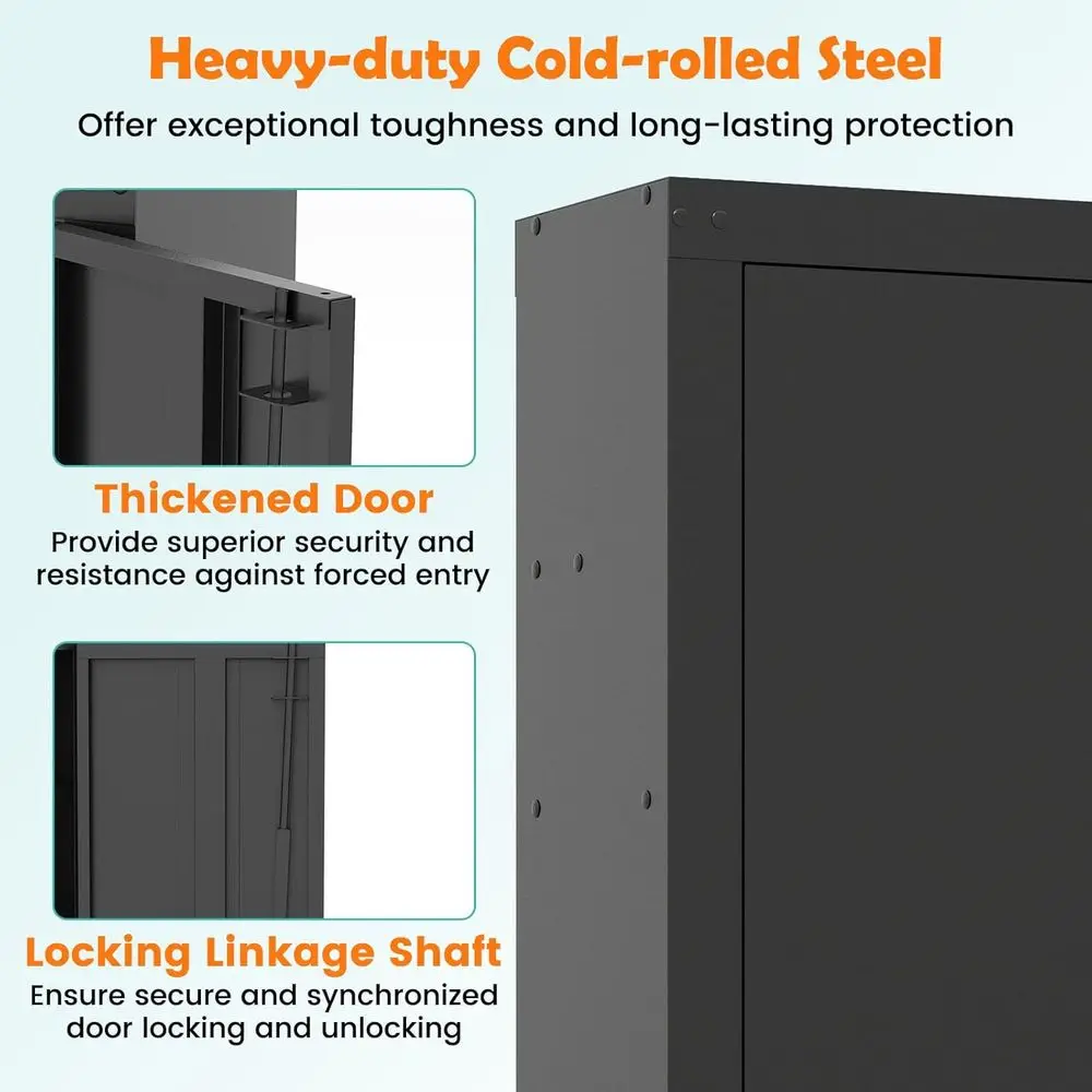 Long Gun Cabinet with Storage, - Cabinet Lock Key 리뷰 및 가격