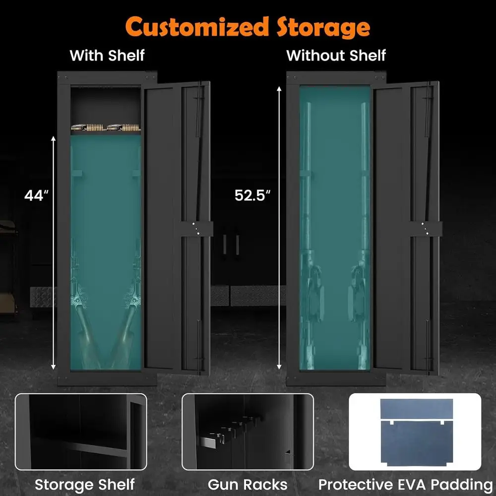 Long Gun Cabinet with Storage, - Cabinet Lock Key 리뷰 및 가격