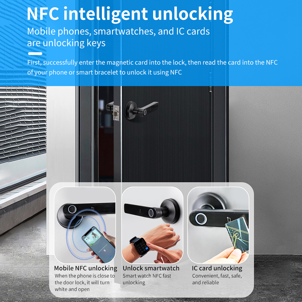 Tuya Bluetooth Smart Door Lock - Door Handle Bar 리뷰 및 가격