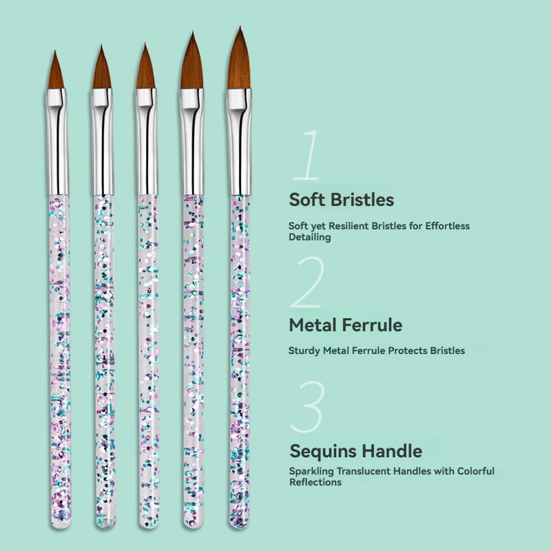 5PCS Nail Art Brushes Set UV G - Furniture Hardware Nails 리뷰 및 가격