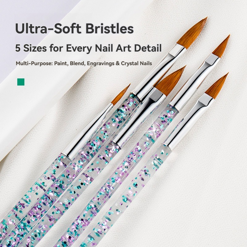 5PCS Nail Art Brushes Set UV G - Furniture Hardware Nails 리뷰 및 가격